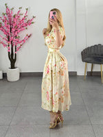 Vestido midi floral
