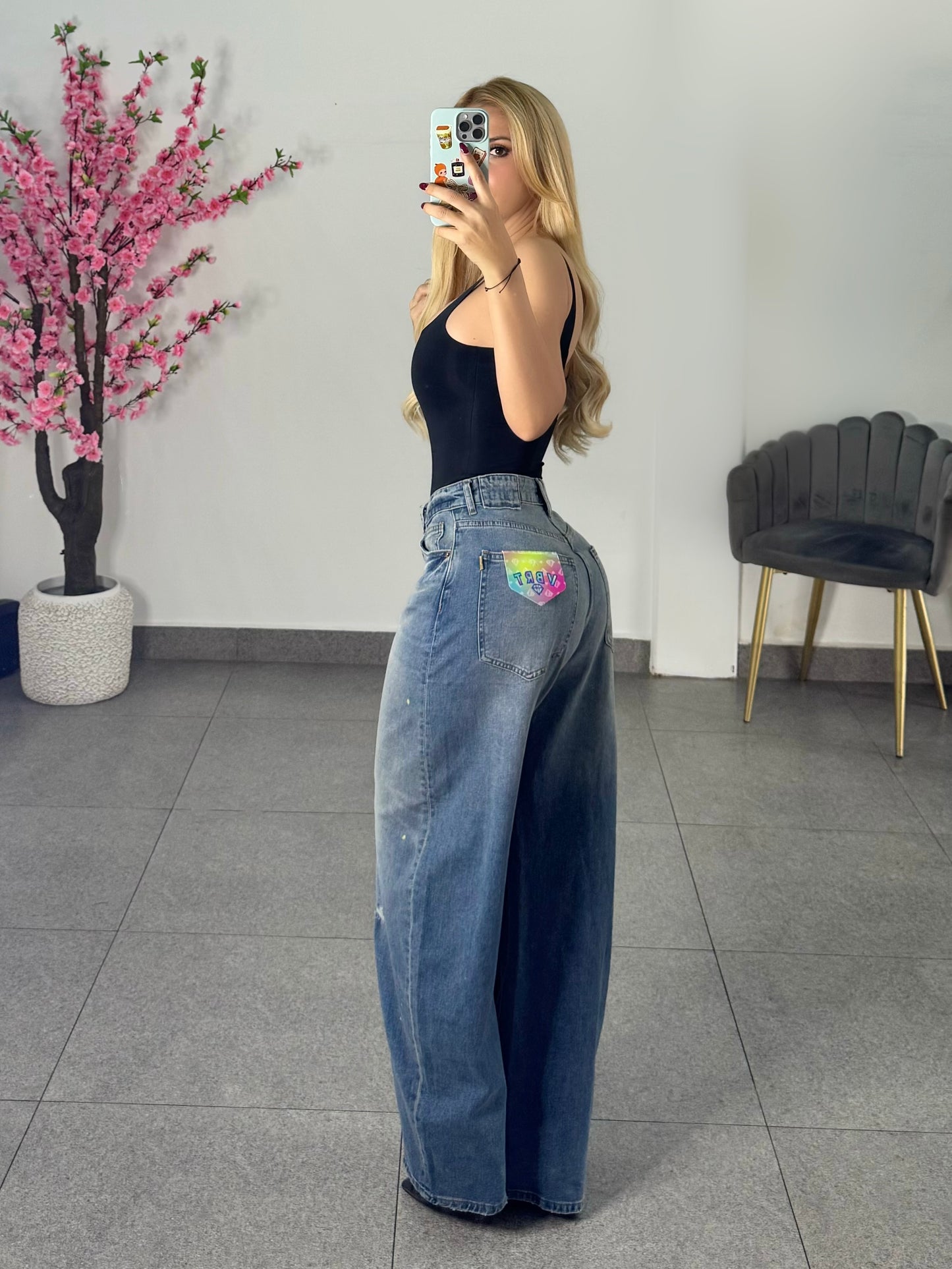 Vibrant oversize claro deslavado