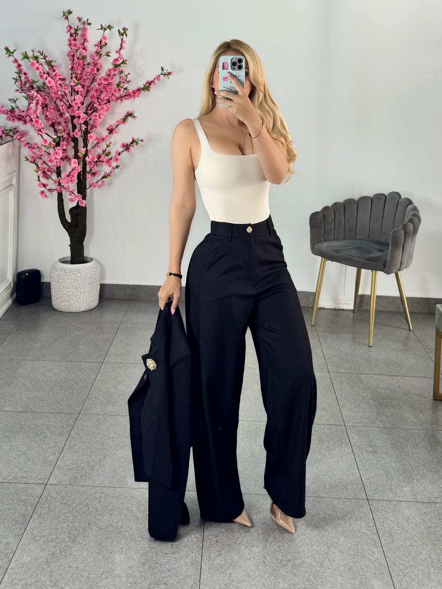 Conjunto blazer negro