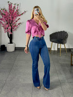 Vibrant jeans doble push up tono azul medio