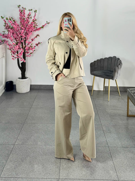Set Jacket & pantalón beige