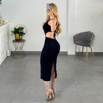 Vestido negro licra