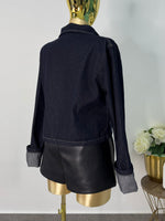 Chamarra mezclilla oscura