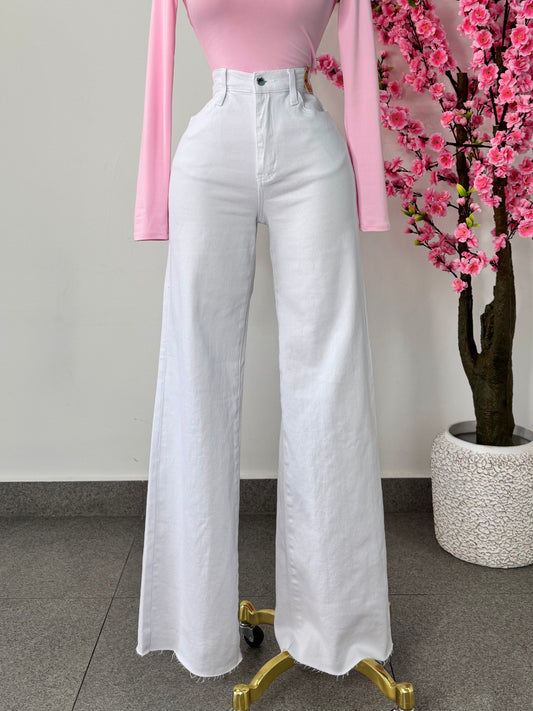 Vibrant Jeans corte recto blanco