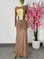 Vestido Mesh cafe