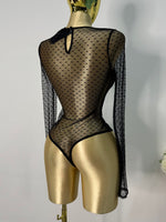 Body mesh con copas negro