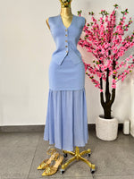 Conjunto azul falda