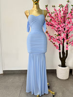 Vestido baby blue mesh