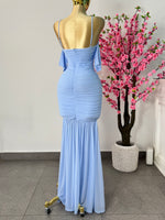 Vestido baby blue mesh