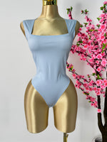 Body baby blue licra sin costuras