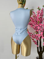 Body baby blue licra sin costuras