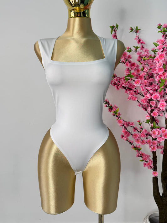 Body blanco licra sin costuras