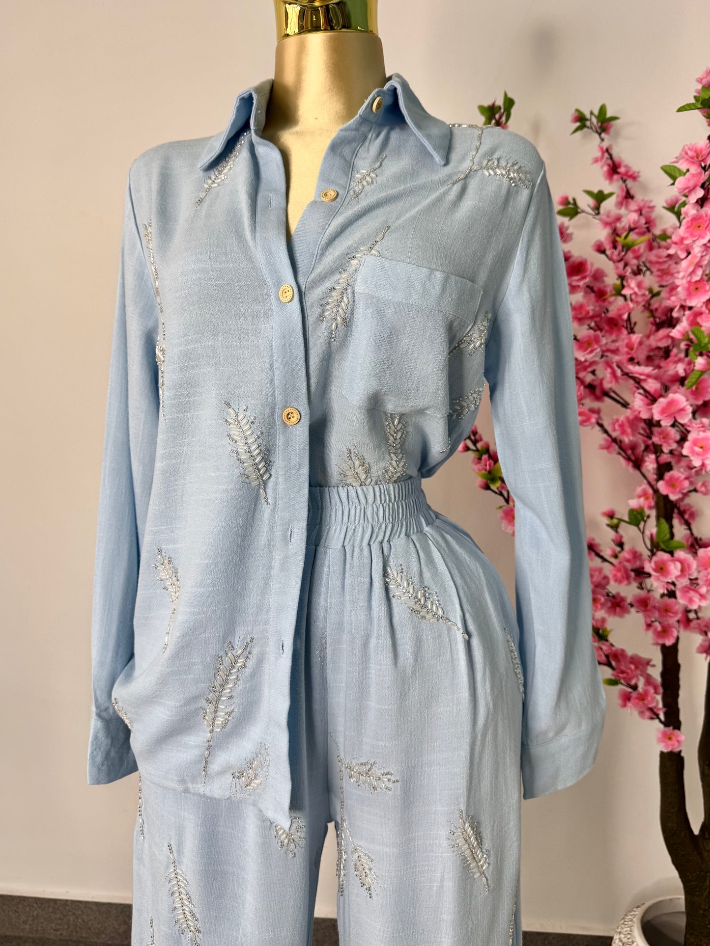 Set baby blue con detalles