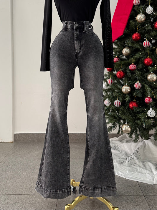 Vibrant corte campana gris deslavado