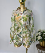 Set floral camisa y shorts