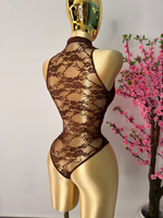 Body encaje chocolate