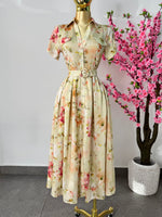 Vestido midi floral