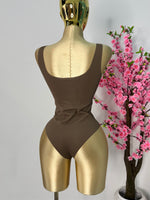 Body licra sin costuras cafe