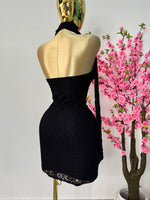 Vestido negro encaje