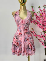 Vestido corto rosita floreado