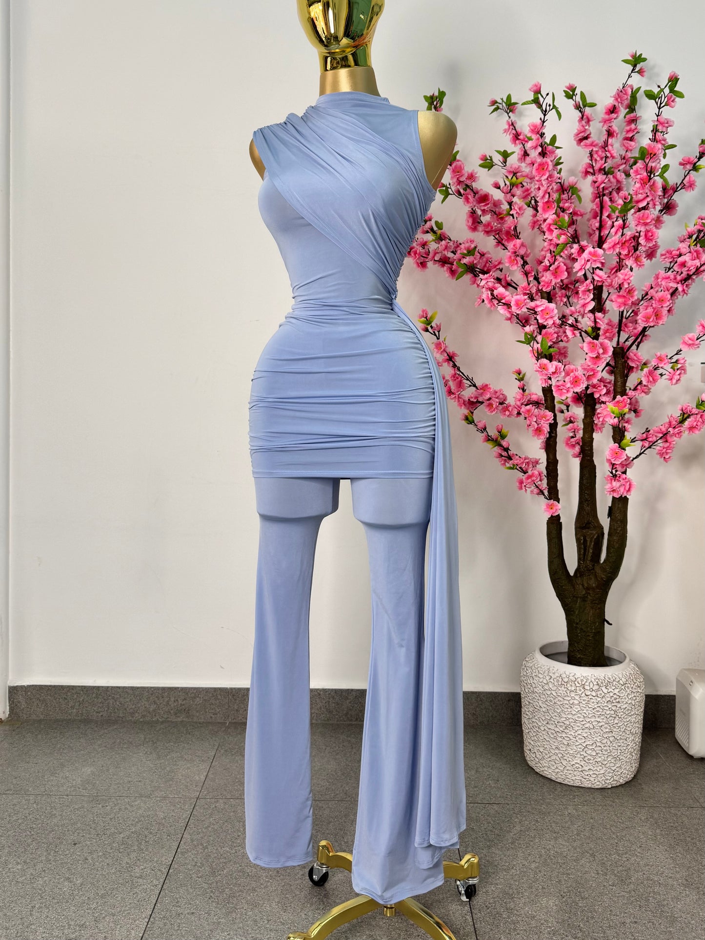 Set azul cielo palazo