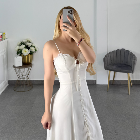 Vestido blanco tirantes