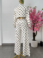 Set polka dots ivory