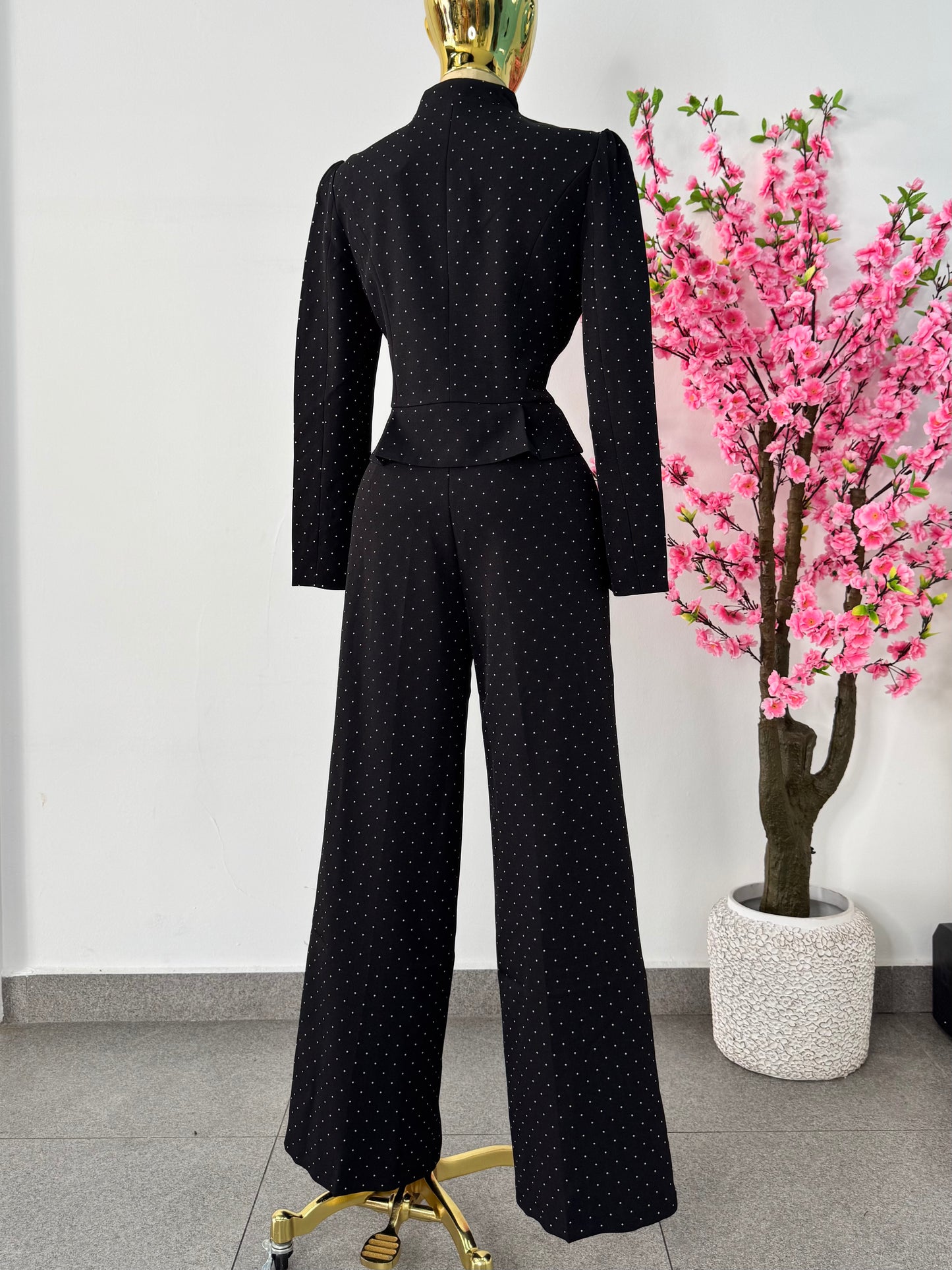 Set jacket botones negro