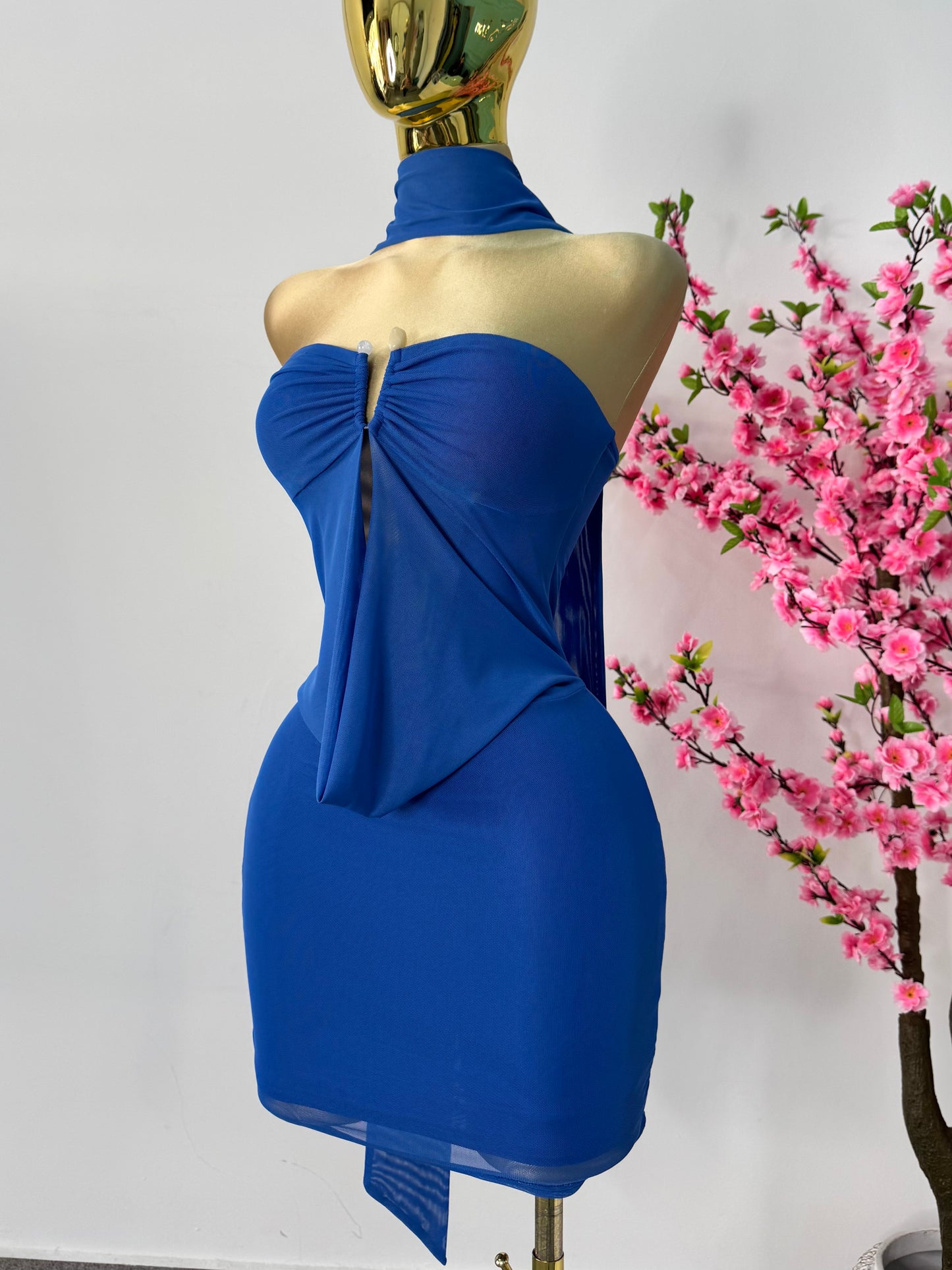 Vestido corto azul