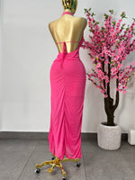 Vestido mesh rosa