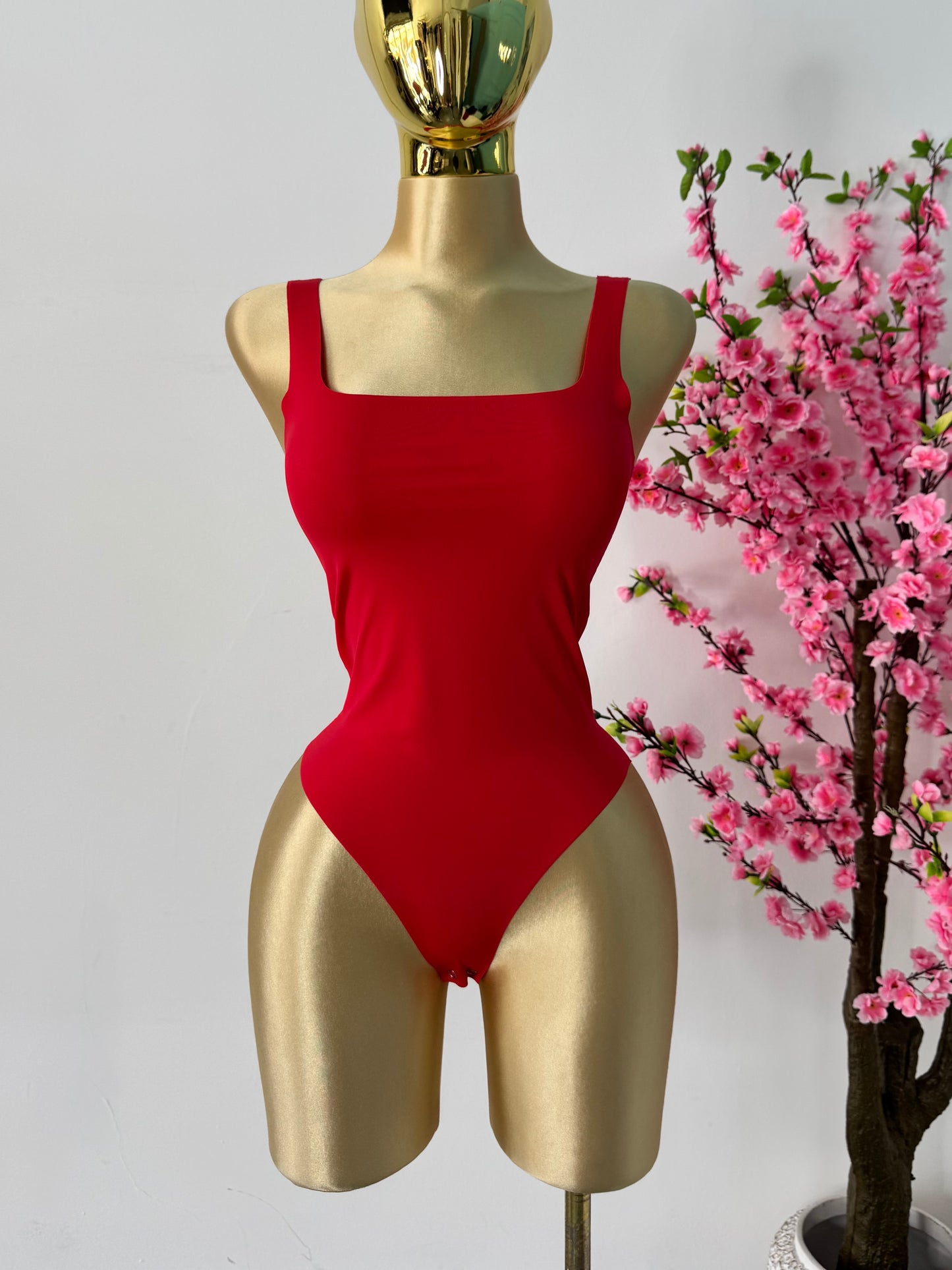 Body rojo sin costuras