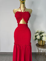 Vestido largo rojo