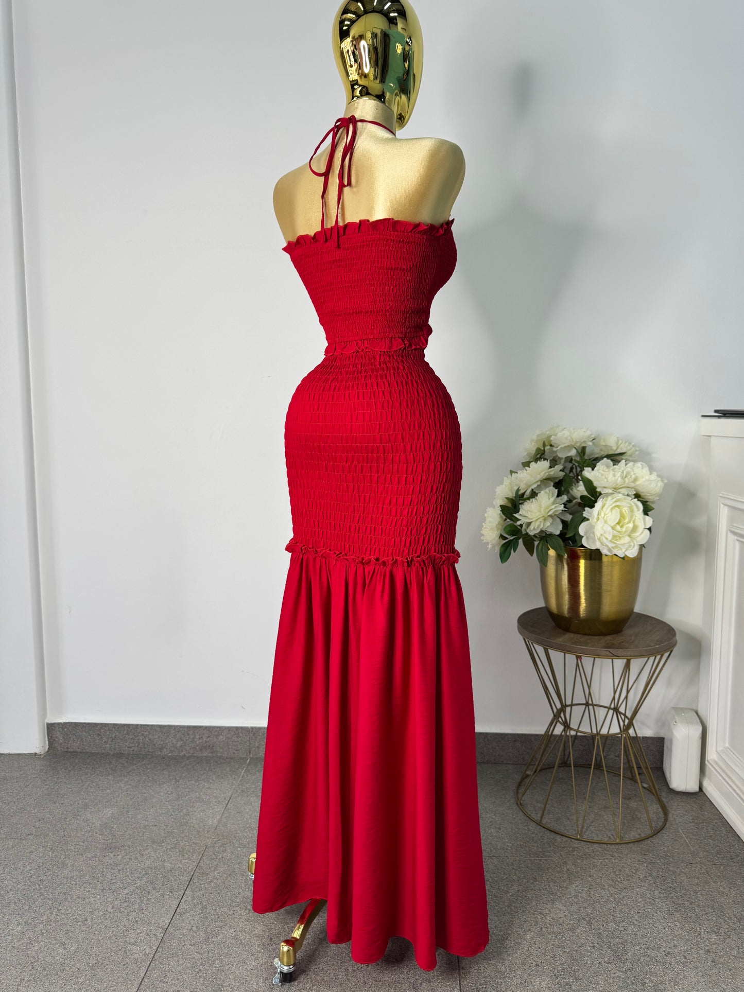 Vestido largo rojo