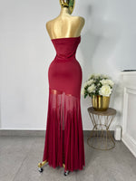 Vestido tinto licra