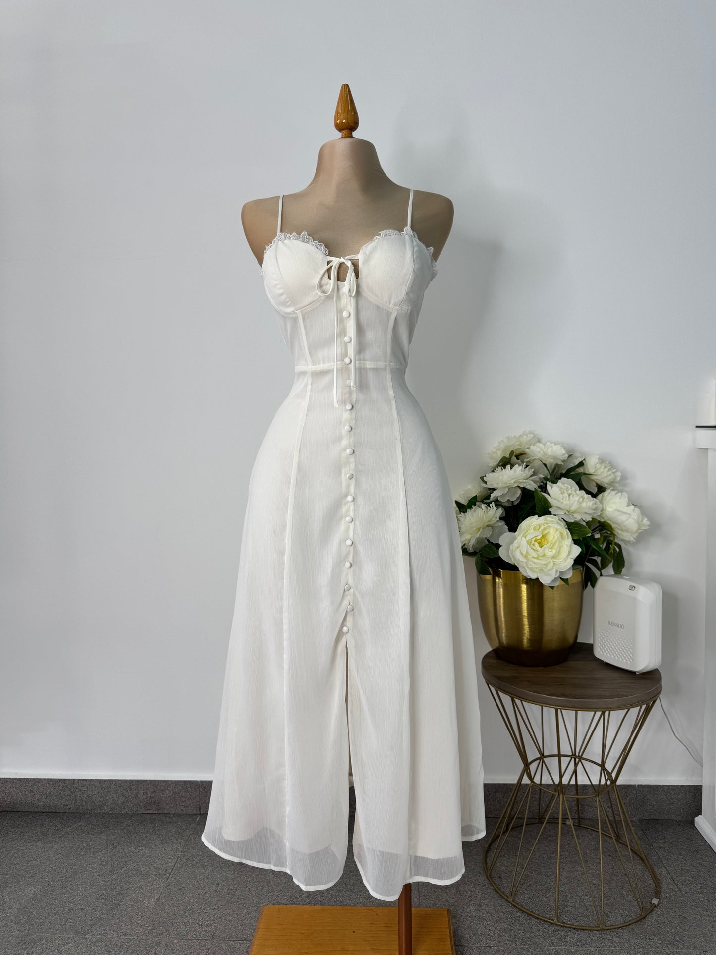 Vestido blanco tirantes