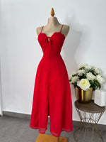 Vestido rojo tirantes