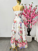 Set floreado falda