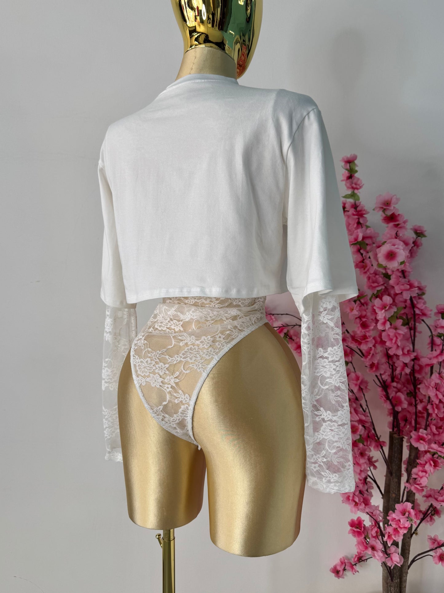 Body  blanca con encaje