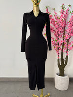 Vestido negro algodon