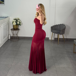 Vestido tinto licra