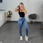 Skinny Vibrant Azul Medio
