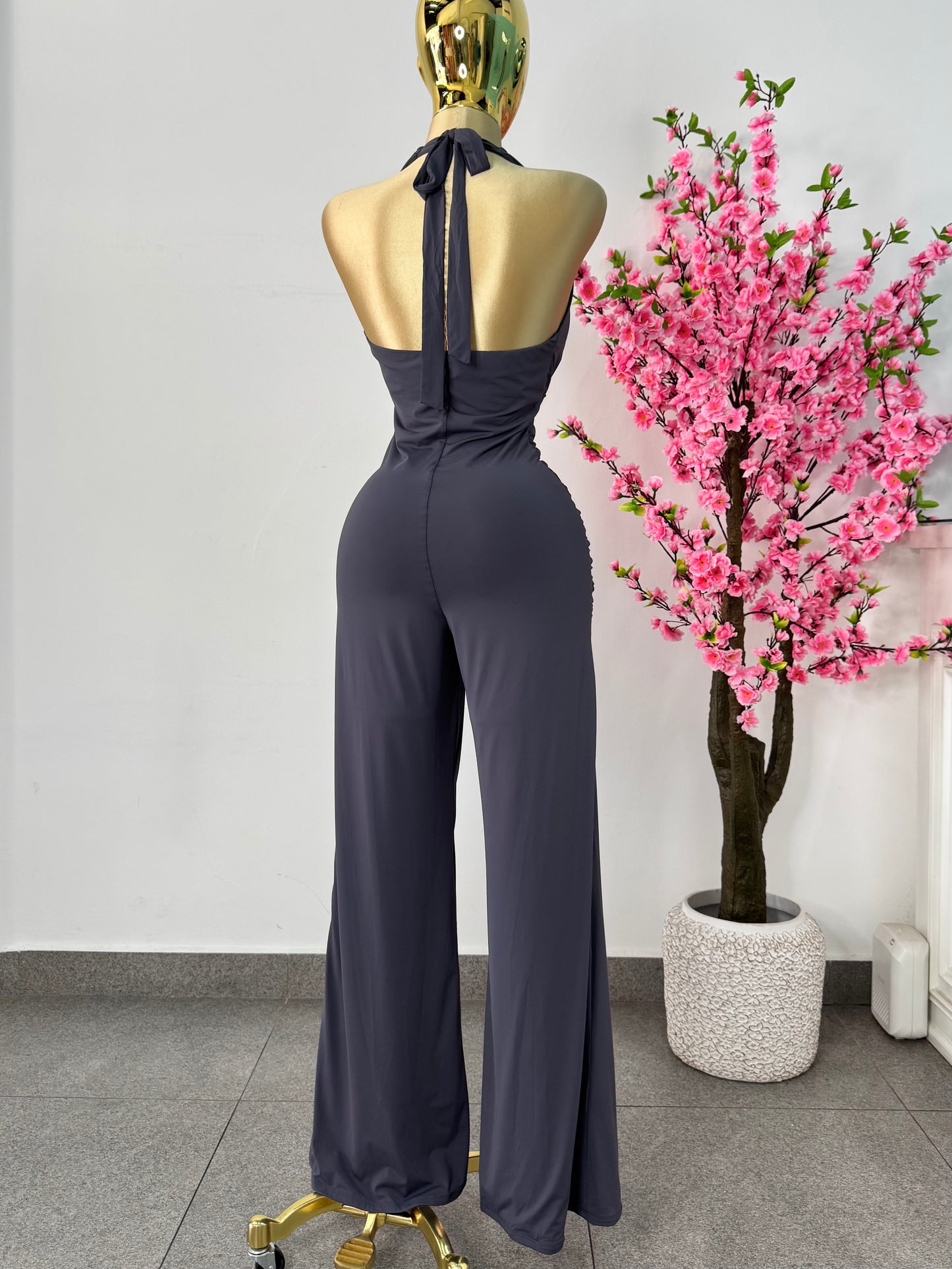 Jumpsuit licra gris