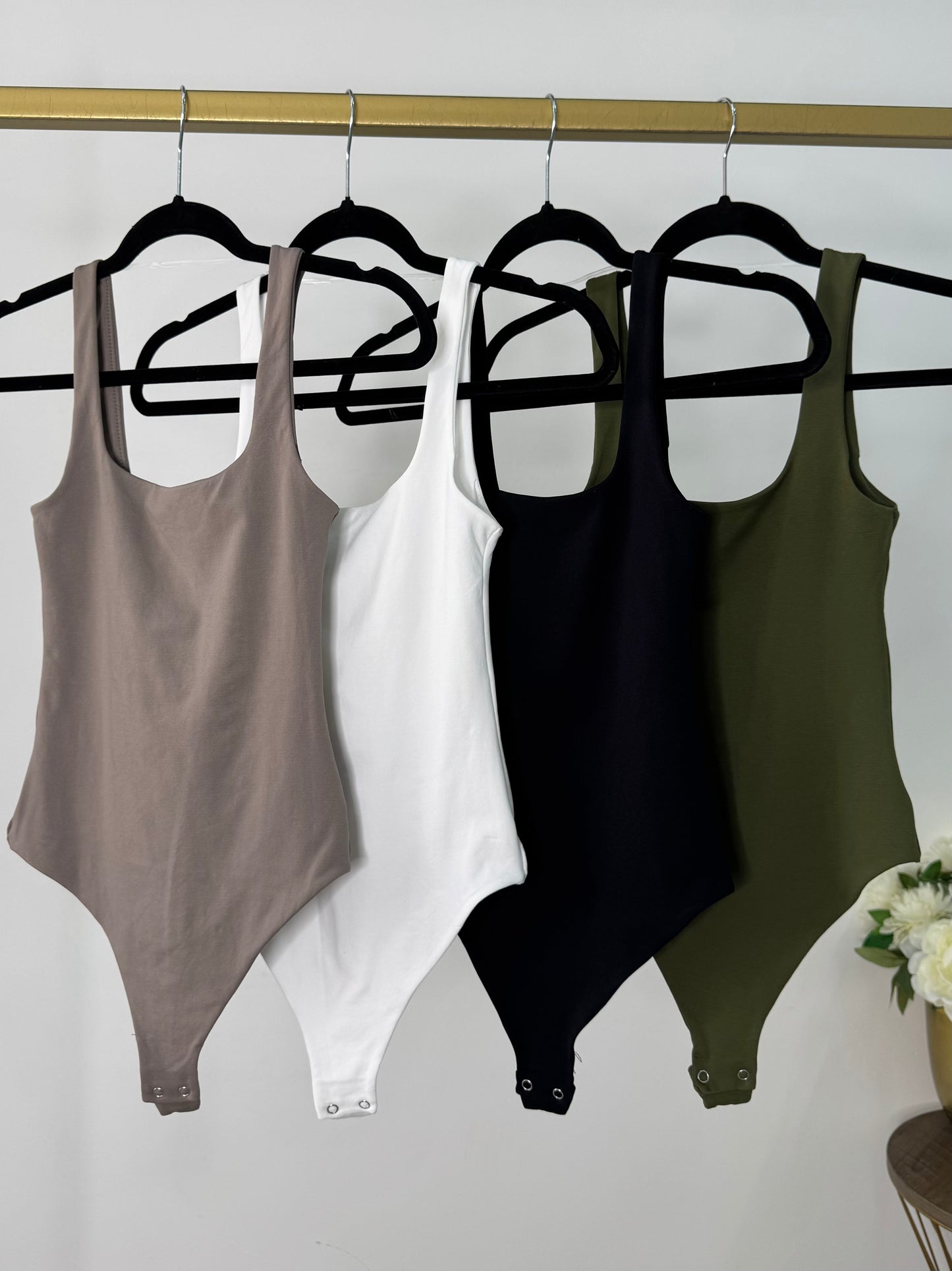 Body doble licra tirantes gris