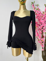 Vestido corto licra negro