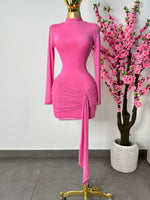 Vestido mesh rosa