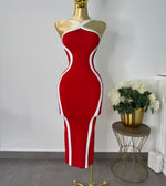 Vestido rojo punto