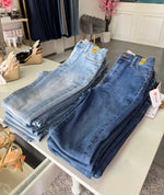 Vibrant corte skinny azul medio doble push