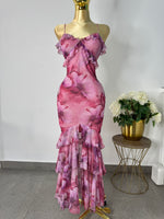 vestido floreado bugambilia mesh