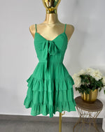 Vestido corto verde