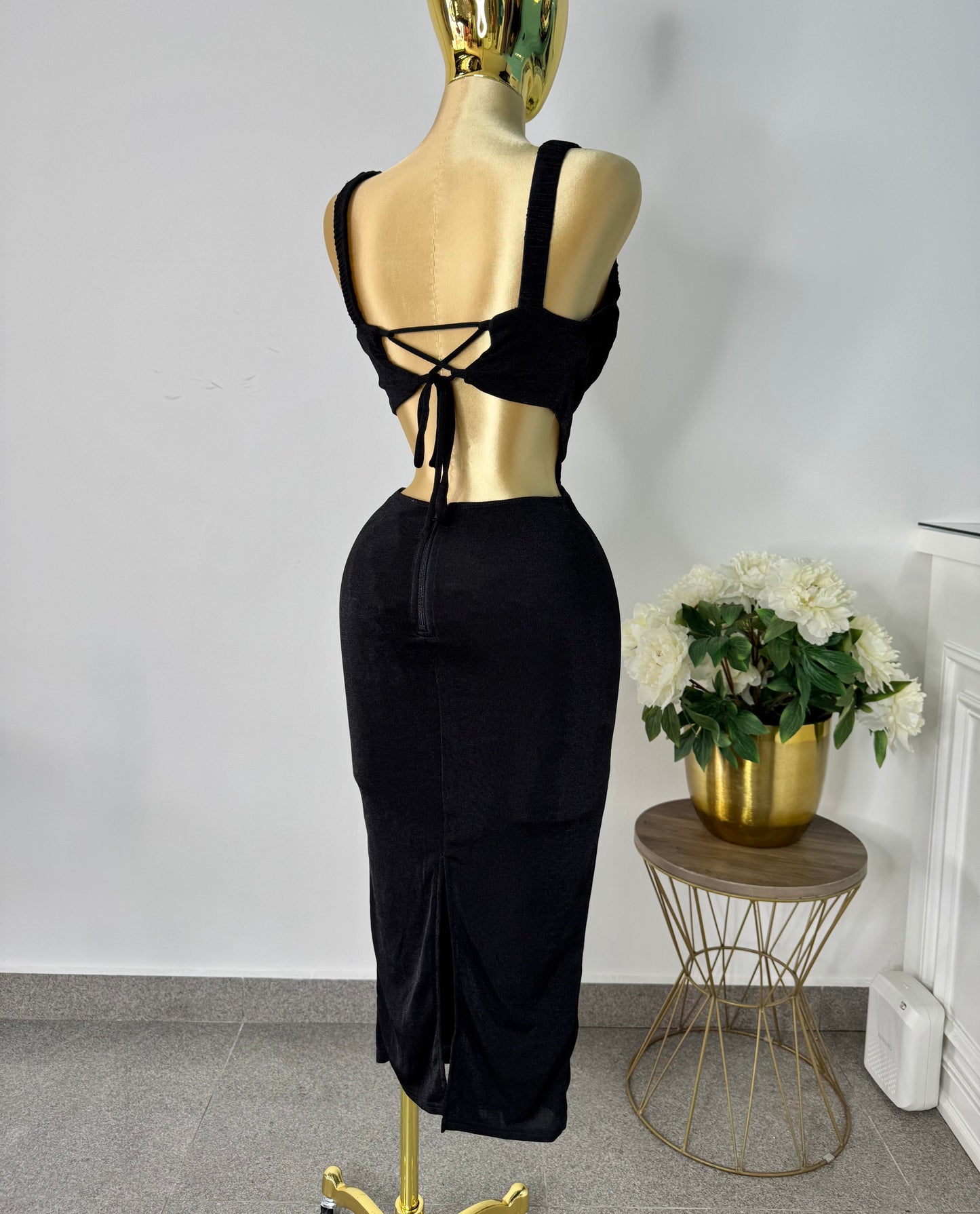 Vestido negro licra